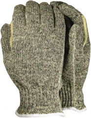 Worldwide Protective Products - Size L, 14" Long, 7 mil Thick, Knit Nomex/Kevlar Blend Chemical Resistant Gloves - Textured Finish, Knit Wrist Cuff, Yellow - Americas Tooling