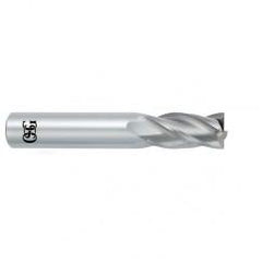 3/8 Dia. x 2-1/2 Overall Length 4-Flute .030 C/R Solid Carbide SE End Mill-Round Shank-Center Cutting-Uncoated - Americas Tooling