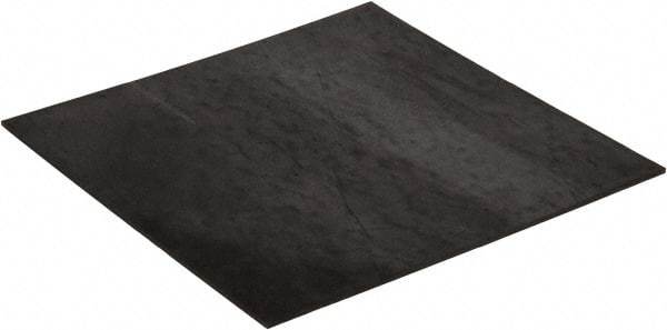 Made in USA - 12" Long, 12" Wide, 1/8" Thick, Neoprene Rubber Foam Sheet - 50 to 60 Durometer, Black, -20 to 180°F, 1,000 psi Tensile Strength, Plain Backing, Stock Length - Americas Tooling