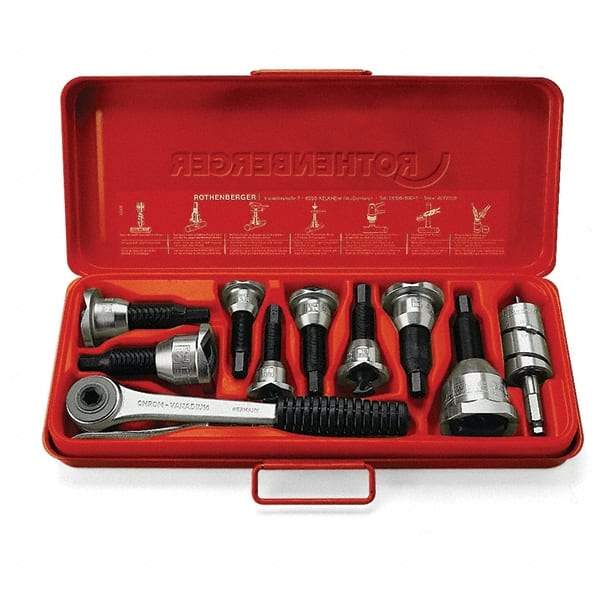 Rothenberger - Pullers, Extractors & Specialty Wrenches Type: Tee Extractor Set Capacity: 1/2; 5/8; 7/8; 1-1/8 (Inch) - Americas Tooling