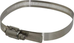 IDEAL TRIDON - SAE Size 80, 2-7/16 to 5-1/2" Diam, Stainless Steel Quick Engagement Hose Worm Drive Clamp - Material Grade 304 - Americas Tooling