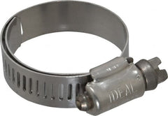 IDEAL TRIDON - SAE Size 16, 3/4 to 1-1/2" Diam, Stainless Steel Lined Worm Drive Clamp - Material Grade 316 - Americas Tooling