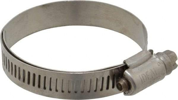 IDEAL TRIDON - SAE Size 28, 1-1/4 to 2-1/4" Diam, Stainless Steel Lined Worm Drive Clamp - Material Grade 316 - Americas Tooling