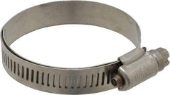 IDEAL TRIDON - SAE Size 28, 1-1/4 to 2-1/4" Diam, Stainless Steel Lined Worm Drive Clamp - Material Grade 316 - Americas Tooling