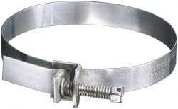 IDEAL TRIDON - SAE Size 136, 1 to 9" Diam, Galvanized Steel Adjustable Strap Worm Drive Clamp - Americas Tooling