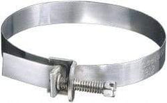 IDEAL TRIDON - SAE Size 72, 1 to 5" Diam, Galvanized Steel Adjustable Strap Worm Drive Clamp - Americas Tooling