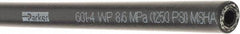 Parker - -4 Hose Size, 1/4" ID, 1,250 psi Work Pressure Hydraulic Hose - 3" Radius, Synthetic Rubber, -40°F to 257°F - Americas Tooling