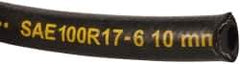 Parker - -6 Hose Size, 3/8" ID, 3,000 psi Work Pressure Hydraulic Hose - 2-1/2" Radius, Synthetic Rubber, -40°F to 212°F - Americas Tooling