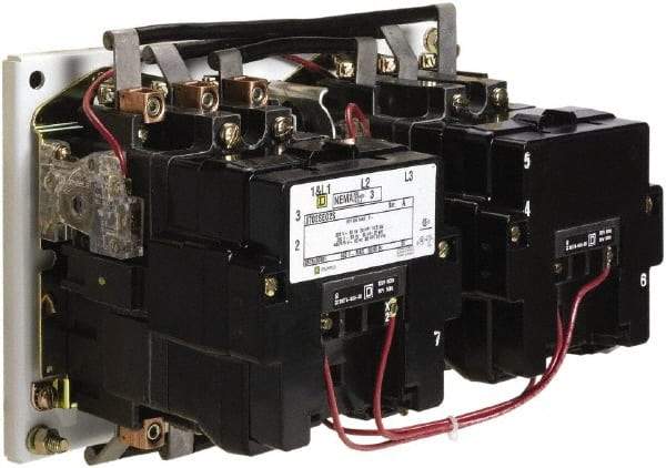 Square D - 3 Pole, 208 Coil VAC at 60 Hz, 18 Amp NEMA Contactor - Open Enclosure, 60 Hz at 208 VAC - Americas Tooling