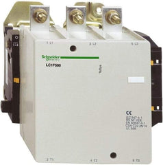 Schneider Electric - 3 Pole, 500 Amp at 440 VAC and 700 Amp at 440 VAC, Nonreversible IEC Contactor - Bureau Veritas, CCC, CSA, DNV, EN/IEC 60947-1, EN/IEC 60947-4-1, GL, JEM 1038, LROS, RINA, RMRoS, RoHS Compliant, UL Listed - Americas Tooling