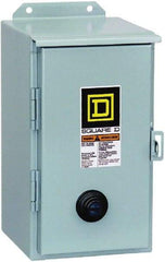 Square D - 110 Coil VAC at 50 Hz, 120 Coil VAC at 60 Hz, 18 Amp, Nonreversible Enclosed Enclosure NEMA Motor Starter - 3 Phase hp: 3 at 200 VAC, 3 at 230 VAC, 5 at 460 VAC, 5 at 575 VAC, 12 Enclosure Rating - Americas Tooling