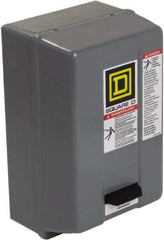 Square D - 220 Coil VAC at 50 Hz, 240 Coil VAC at 60 Hz, 18 Amp, Nonreversible Enclosed Enclosure NEMA Motor Starter - 2 hp at 1 Phase, 1 Enclosure Rating - Americas Tooling