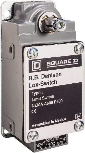 Square D - 3PDT, 3NO, 600 Volt, Screw Terminal, Rotary Spring Return Actuator, General Purpose Limit Switch - 1, 2, 4, 12, 13 NEMA Rating, IP67 IPR Rating - Americas Tooling