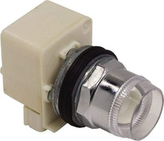 Schneider Electric - 1.18 Inch Mount Hole, Extended Straight, Pushbutton Switch Only - Round, Illuminated, Momentary (MO), Weatherproof, Dust and Oil Resistant - Americas Tooling