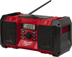 Milwaukee Tool - Backlit LCD Cordless Jobsite Radio - Powered by Battery - Americas Tooling