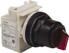 Schneider Electric - 30mm Mount Hole, 3 Position, Knob Operated, Selector Switch Only - Momentary (MO), Nonilluminated, without Contact Blocks, Shock and Vibration Resistant - Americas Tooling