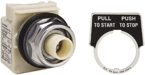 Schneider Electric - 30mm Mount Hole, Extended Straight, Pushbutton Switch Only - Maintained (MA) - Americas Tooling