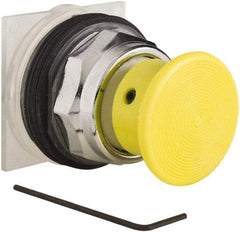 Schneider Electric - 30mm Mount Hole, Extended Straight, Pushbutton Switch Only - Yellow Pushbutton, Momentary (MO) - Americas Tooling