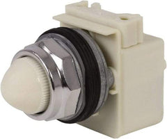 Schneider Electric - 120 VAC White Lens Indicating Light - Screw Clamp Connector - Americas Tooling
