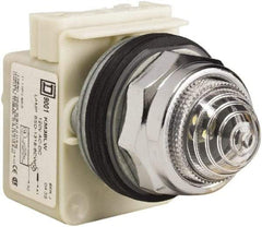 Schneider Electric - 120 V Clear Lens LED Indicating Light - Screw Clamp Connector - Americas Tooling