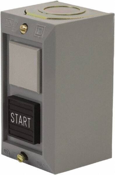 Schneider Electric - 1 Operator, Projecting Pushbutton Control Station - Start (Legend), Momentary Switch, NO Contact, NEMA 1 - Americas Tooling