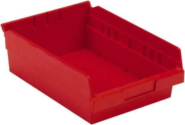 LEWISBins+ - 11-5/8" Deep, Red Hopper Shelf Bin - 4" High x 8-3/8" Wide x 11-5/8" Long - Americas Tooling