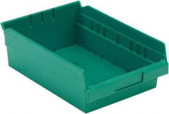 LEWISBins+ - 11-5/8" Deep, Green Hopper Shelf Bin - 4" High x 8-3/8" Wide x 11-5/8" Long - Americas Tooling