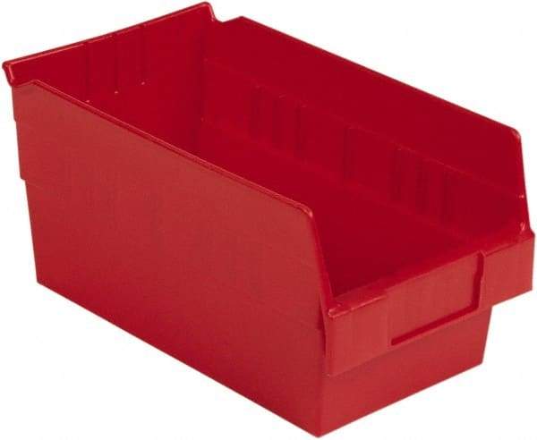 LEWISBins+ - 11-5/8" Deep, Red Hopper Shelf Bin - 6" High x 6-5/8" Wide x 11-5/8" Long - Americas Tooling