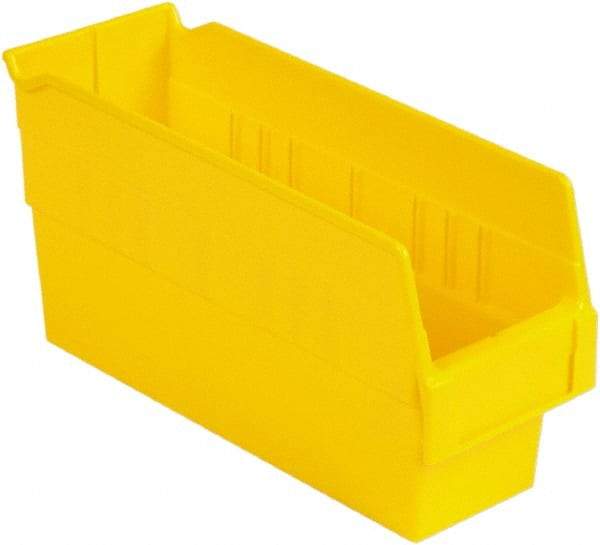 LEWISBins+ - 11-5/8" Deep, Yellow Hopper Shelf Bin - 6" High x 4-1/8" Wide x 11-5/8" Long - Americas Tooling