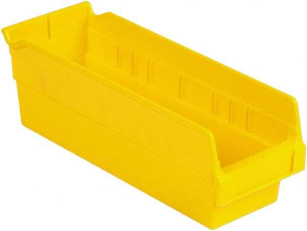 LEWISBins+ - 11-5/8" Deep, Yellow Hopper Shelf Bin - 4" High x 4-1/8" Wide x 11-5/8" Long - Americas Tooling