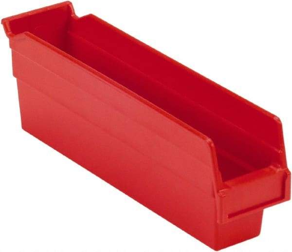 LEWISBins+ - 11-5/8" Deep, Red Hopper Shelf Bin - 4" High x 2-3/4" Wide x 11-5/8" Long - Americas Tooling