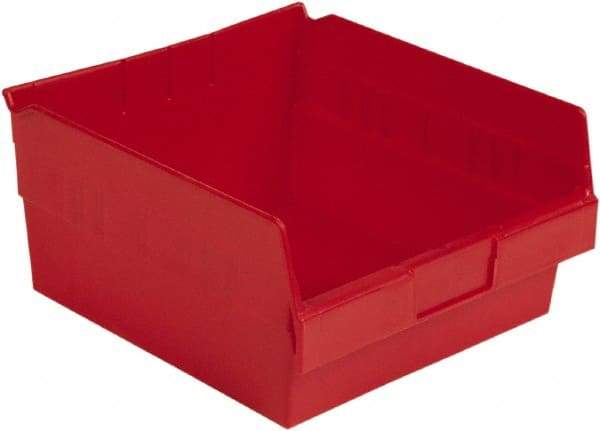 LEWISBins+ - 11-5/8" Deep, Red Hopper Shelf Bin - 6" High x 11-1/8" Wide x 11-5/8" Long - Americas Tooling