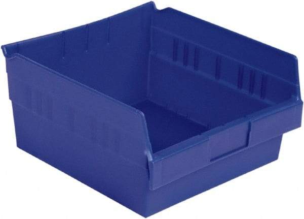 LEWISBins+ - 11-5/8" Deep, Blue Hopper Shelf Bin - 6" High x 11-1/8" Wide x 11-5/8" Long - Americas Tooling