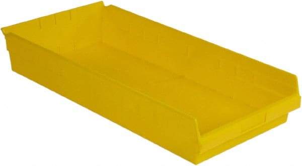 LEWISBins+ - 23-5/8" Deep, Yellow Hopper Shelf Bin - 4" High x 11-1/8" Wide x 23-5/8" Long - Americas Tooling