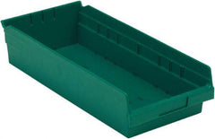 LEWISBins+ - 17-7/8" Deep, Green Hopper Shelf Bin - 4" High x 8-3/8" Wide x 17-7/8" Long - Americas Tooling