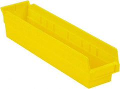 LEWISBins+ - 17-7/8" Deep, Yellow Hopper Shelf Bin - 4" High x 4-1/8" Wide x 17-7/8" Long - Americas Tooling