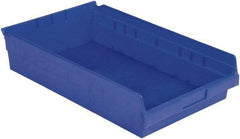 LEWISBins+ - 17-7/8" Deep, Blue Hopper Shelf Bin - 4" High x 11-1/8" Wide x 17-7/8" Long - Americas Tooling