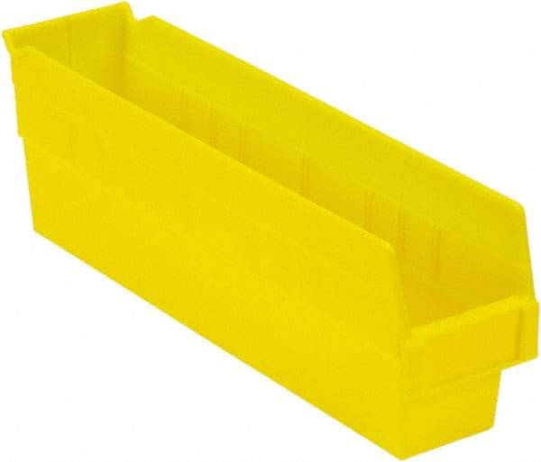 LEWISBins+ - 17-7/8" Deep, Yellow Hopper Shelf Bin - 6" High x 4-1/8" Wide x 17-7/8" Long - Americas Tooling