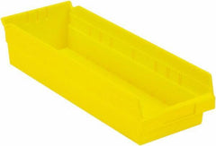 LEWISBins+ - 17-7/8" Deep, Yellow Hopper Shelf Bin - 4" High x 6-5/8" Wide x 17-7/8" Long - Americas Tooling