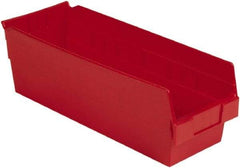 LEWISBins+ - 17-7/8" Deep, Red Hopper Shelf Bin - 6" High x 6-5/8" Wide x 17-7/8" Long - Americas Tooling