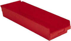 LEWISBins+ - 23-5/8" Deep, Red Hopper Shelf Bin - 4" High x 8-3/8" Wide x 23-5/8" Long - Americas Tooling