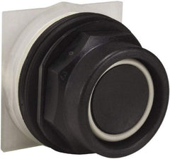 Schneider Electric - 30mm Mount Hole, Extended Straight, Pushbutton Switch Only - Black Pushbutton, Momentary (MO) - Americas Tooling