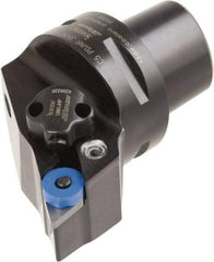 Iscar - Right Hand Cut, Size C5, Various Insert Compatiblity, External Modular Turning & Profiling Cutting Unit Head - 35mm Ctr to Cutting Edge, 60mm Head Length, Through Coolant, Series CAMFIX, Isoturn, JetHPLine - Americas Tooling