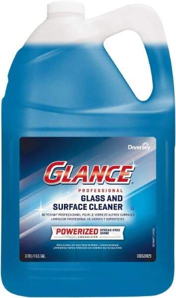 Diversey - 1 Gal Bottle Ammonia Glass Cleaner - Use on Countertops, Glass, Mirrors, Sinks, Stainless Steel, Washable Surfaces - Americas Tooling