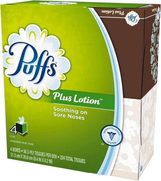 Puffs - Decorative Box of White Facial Tissues - 1 Ply - Americas Tooling