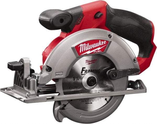 Milwaukee Tool - 12 Volt, 5-3/8" Blade, Cordless Circular Saw - 3,600 RPM, Lithium-Ion Batteries Not Included - Americas Tooling