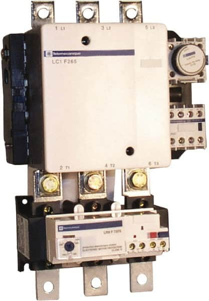 Schneider Electric - 3 Pole, 500 Coil VAC, 265 Amp at 440 VAC, Nonreversible IEC Contactor - Bureau Veritas, CCC, CSA, DNV, EN/IEC 60947-1, EN/IEC 60947-4-1, GL, JEM 1038, LROS, RINA, RMRoS, RoHS Compliant, UL Listed - Americas Tooling