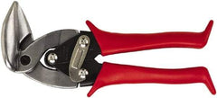 Midwest Snips - 1-1/4" Length of Cut, Left Pattern Upright Aviation Snip - 8" OAL, 24 AWG Steel Capacity - Americas Tooling