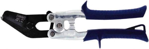 Midwest Snips - 1" Length of Cut, Straight Pattern Pipe & Duct Snip - 9-1/2" OAL, 24 AWG Steel Capacity - Americas Tooling