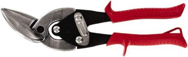 Midwest Snips - 1-1/4" Length of Cut, Left Pattern Offset Aviation Snip - 9-3/4" OAL, 18 AWG Steel Capacity - Americas Tooling